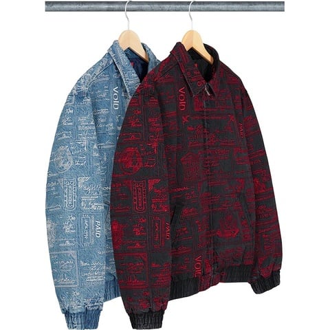 Supreme Checks Embroidered Denim Jacket - $238.00