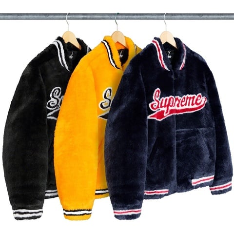 Faux Fur Varsity Jacket - spring/summer 2020 - Supreme