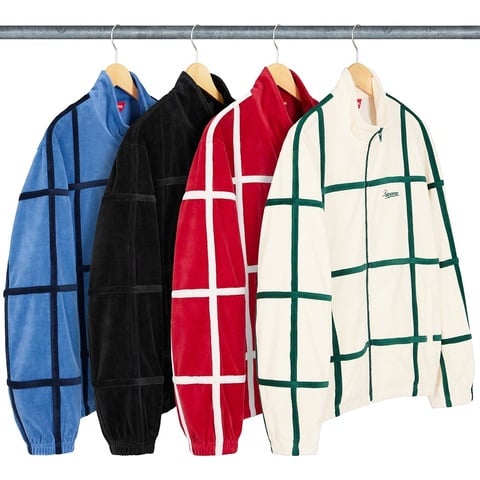 Grid Taping Velour Jacket - spring/summer 2020 - Supreme
