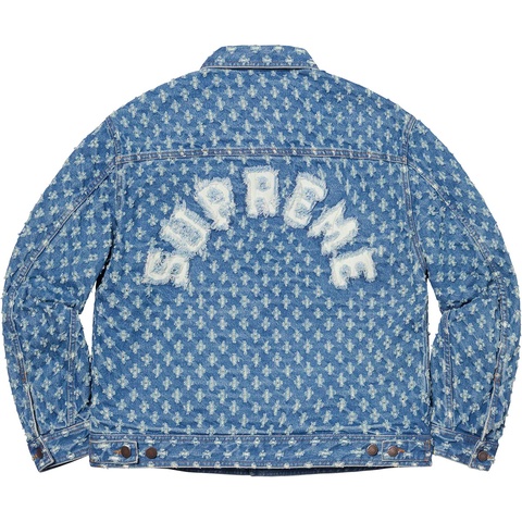 Supreme Hole Punch Denim Trucker Jacket - Colorway
