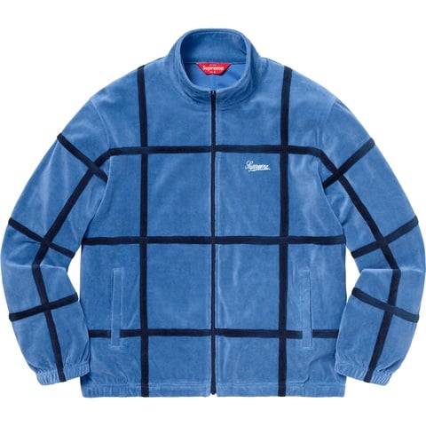 Grid Taping Velour Jacket - spring/summer 2020 - Supreme