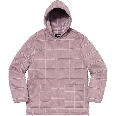 Supreme Faux Suede Patchwork Hooded Jacket - Colorway