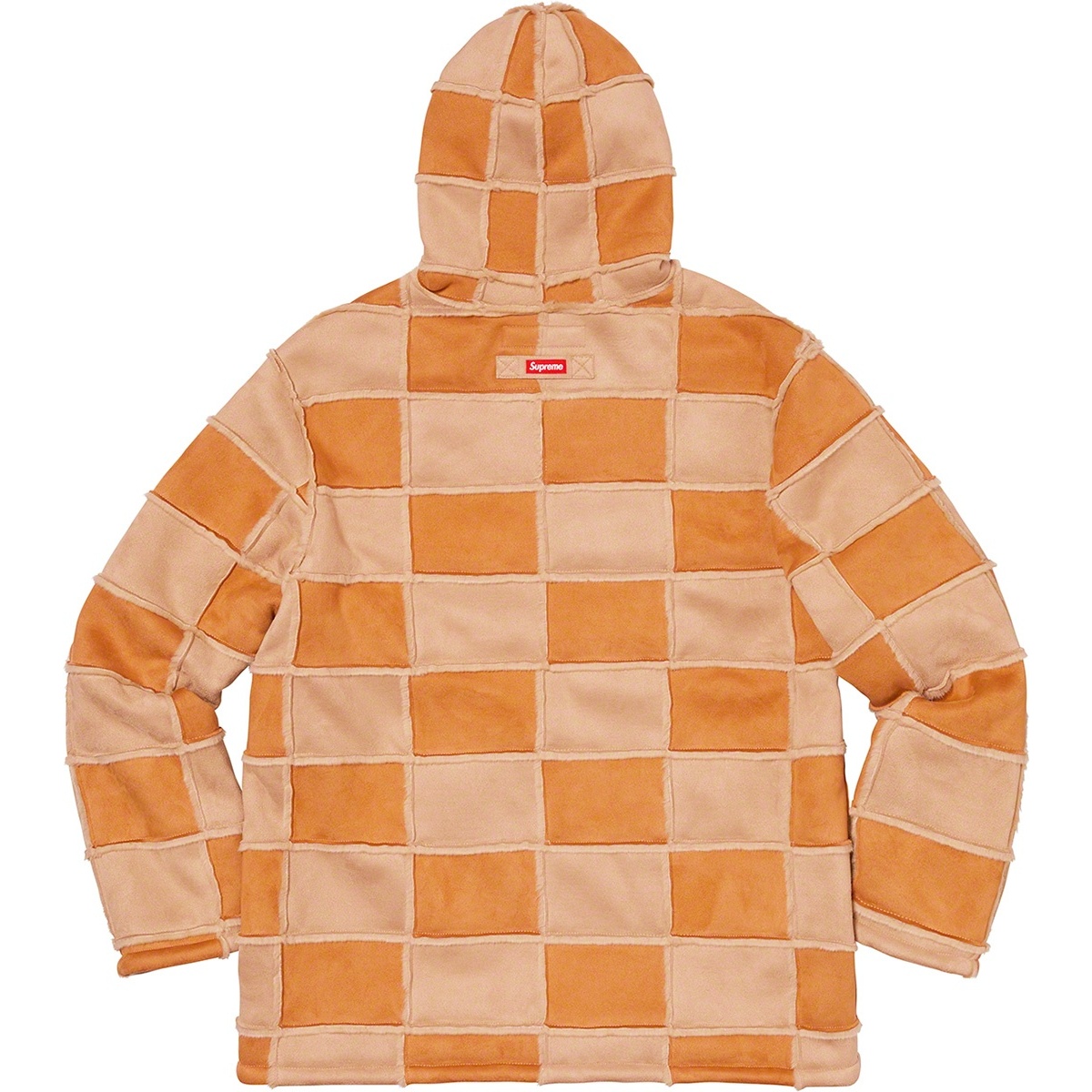 Supreme Faux Suede Patchwork Hooded Jacket (SS20) - $288