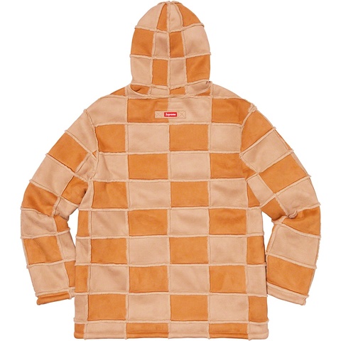 Supreme Faux Suede Patchwork Hooded Jacket - Colorway