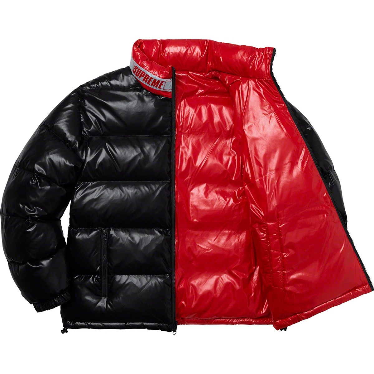 Supreme Shiny Reversible Puffy Jacket (SS20) - $198