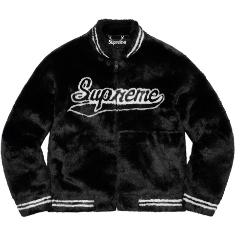 Supreme Faux Fur Varsity Jacket - Colorway