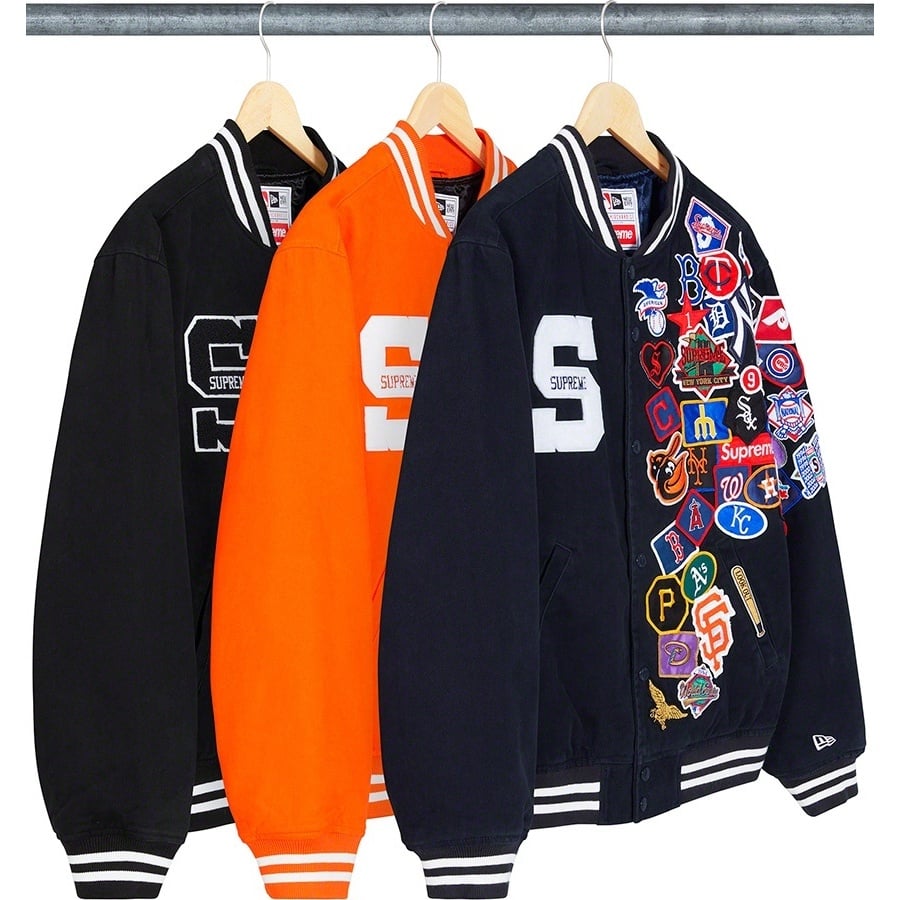 SUPREME　NEWERA　MLB 20SS VARSITYJACKET　L Supreme®/New Era®/MLB Varsity Jacket - Supreme