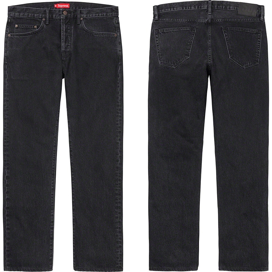 Supreme Stone Washed Black Slim Jean (spring/summer 2020) - $148.00