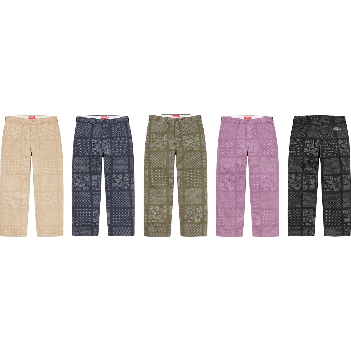 Paisley Grid Chino Pant - spring/summer 2020 - Supreme