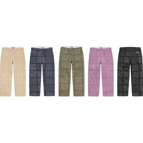 Paisley Grid Chino Pant - spring/summer 2020 - Supreme