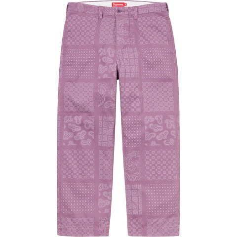 Paisley Grid Chino Pant - spring/summer 2020 - Supreme