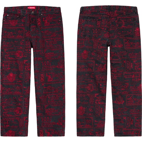 Supreme Checks Embroidered Jean - Colorway