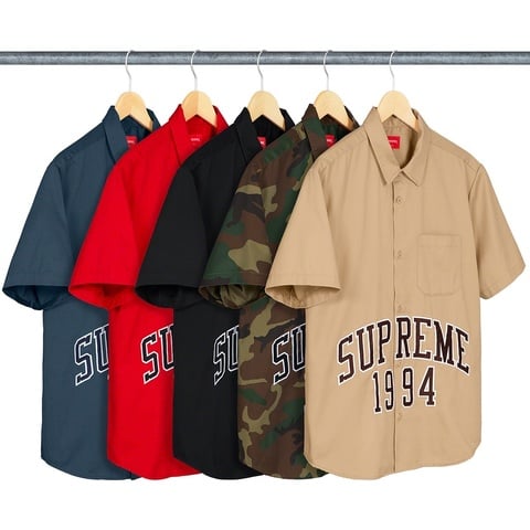 Supreme Arc Logo S/S Work Shirt - $128.00