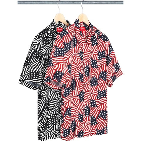Supreme Flags Rayon S/S Shirt - $138.00