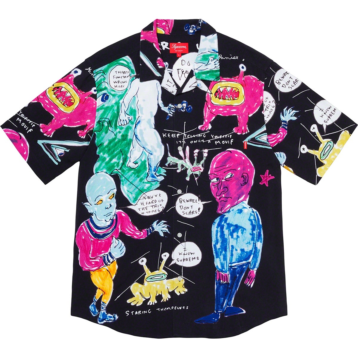 Supreme Daniel Johnston Rayon S S Shirt (SS20) - $148