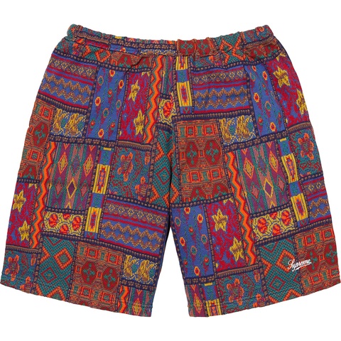 【Supreme】Patchwork Knit Short – Red Patchwork Knit Short - spring/summer 2020 - Supreme