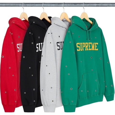 Supreme Eyelet Hooded Sweatshirt - $158.00