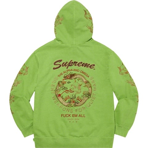 Supreme Dragon Overdyed Hooded Sweatshirt - dragonoverdy