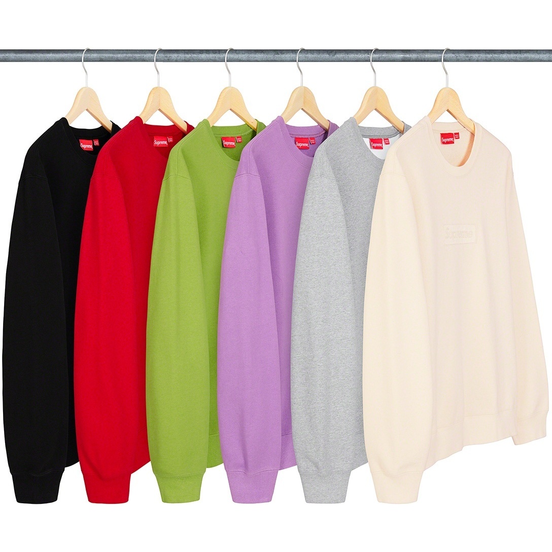 20SS Supreme  Cutout Logo Crewneck カットアウトロゴ Cutout Logo Crewneck | Supreme 20ss