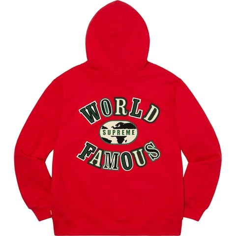 World Famous Zip Up Hooded Sweatshirt - Supreme