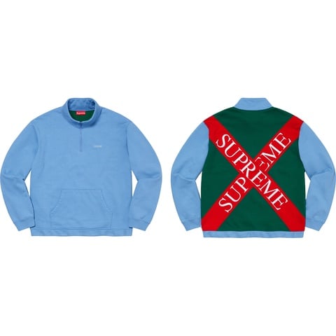 Cross Half Zip Sweatshirt - spring/summer 2020 - Supreme