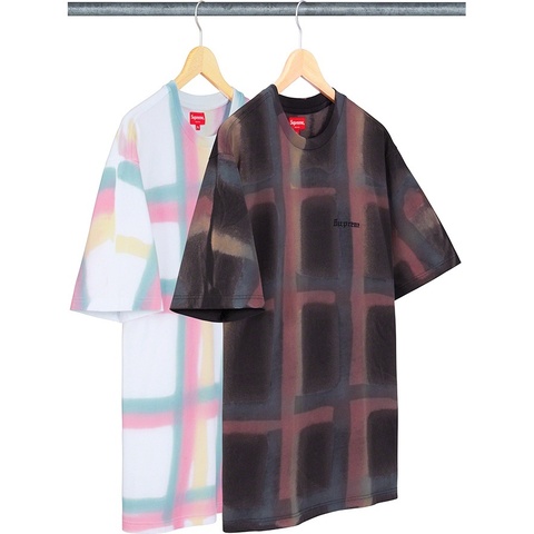 Supreme Sprayed Plaid S/S Top - $88.00