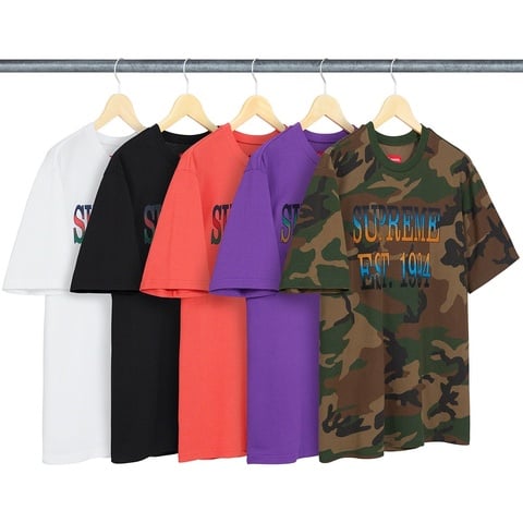 Supreme Cotton Mesh Gradient Logo S/S Top - $62.00
