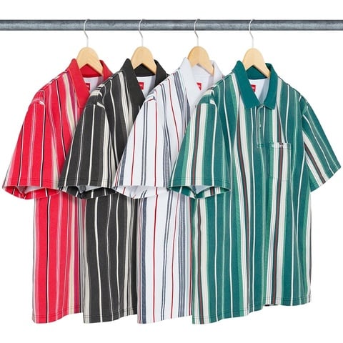 トップス supreme Washed Stripe Polo XL Supreme Washed Stripe Polo Black Men's - SS26 - US