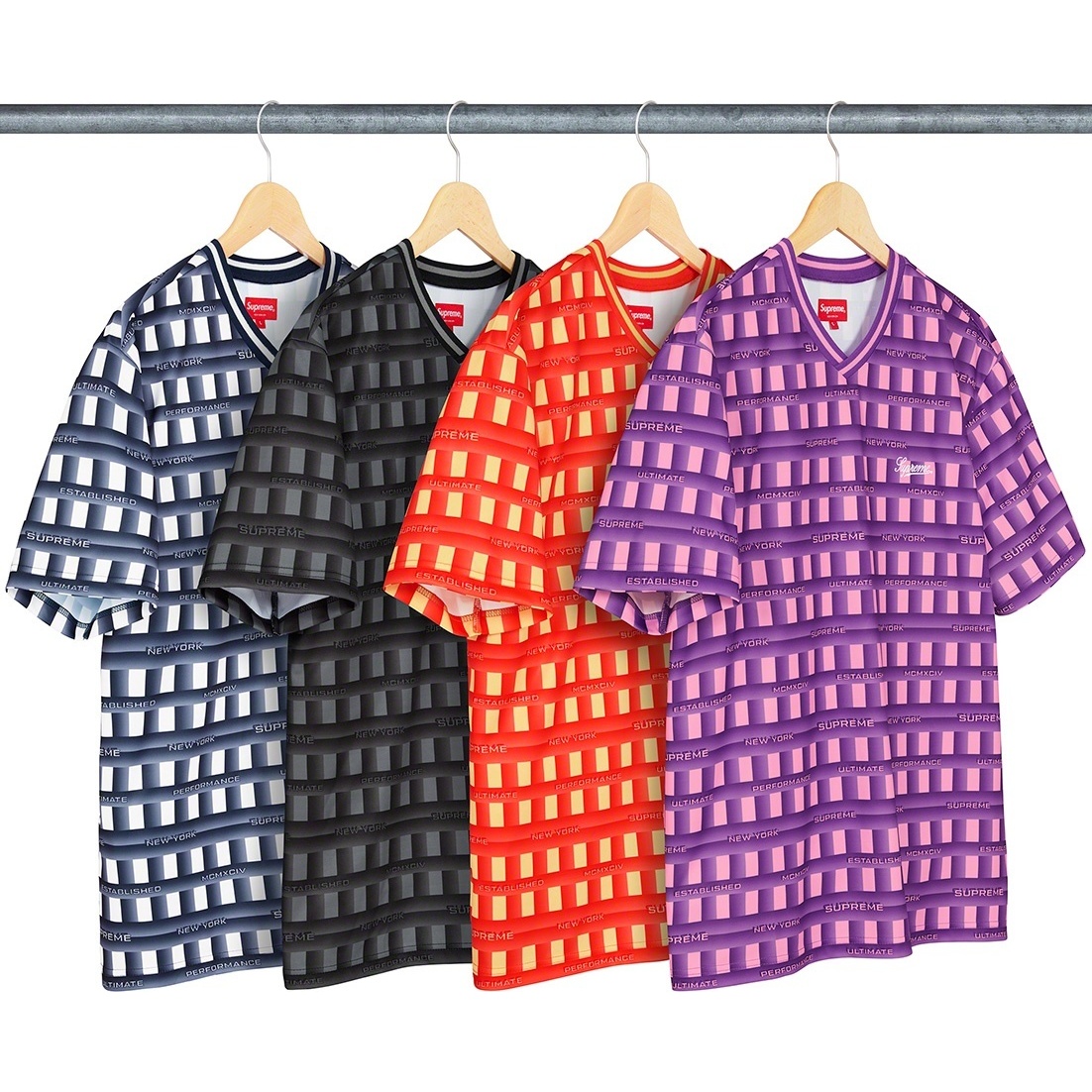 Supreme Grid Soccer Jersey (spring/summer 2020) - $98.00