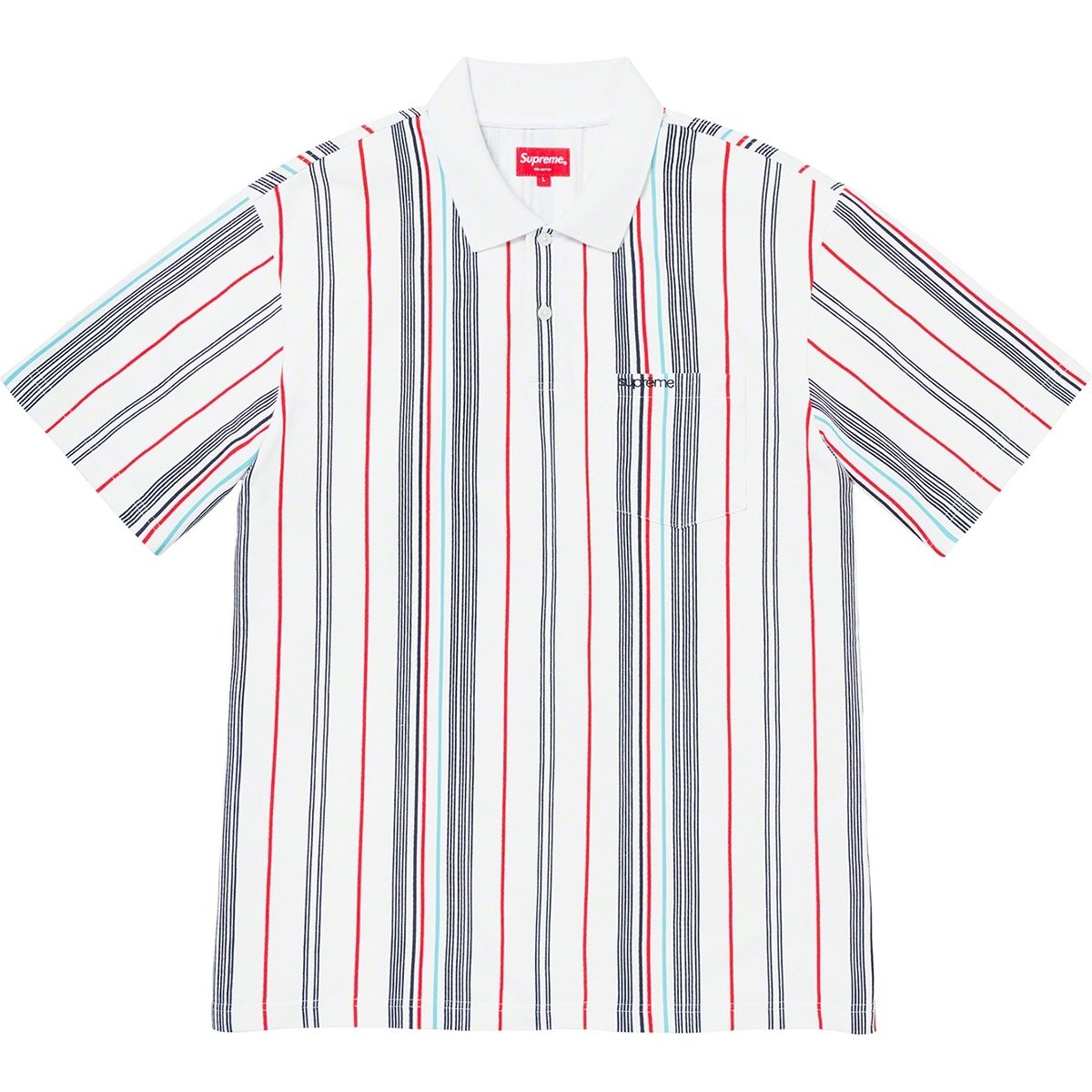 Supreme Vertical Stripe Polo (SS20) - $88