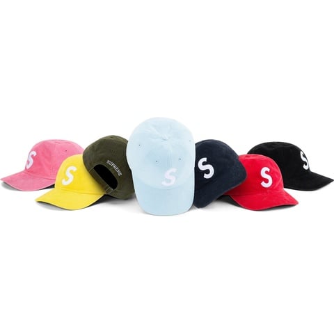 Fine Wale Corduroy S Logo 6-Panel - Supreme