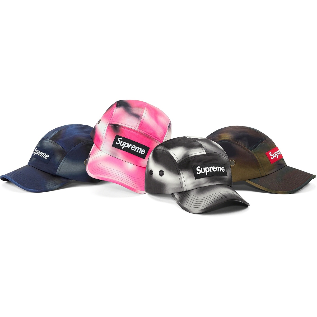 Supreme Washed Satin Camo Camp Cap (spring/summer 2021) - $54.00