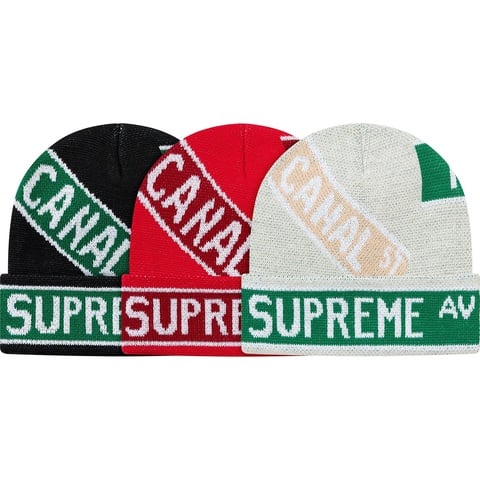 Supreme Street Signs Beanie - $38.00