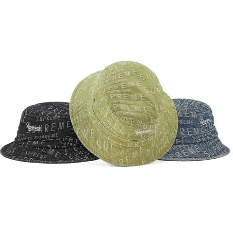 Supreme Warp Jacquard Logos Denim Crusher - $58.00