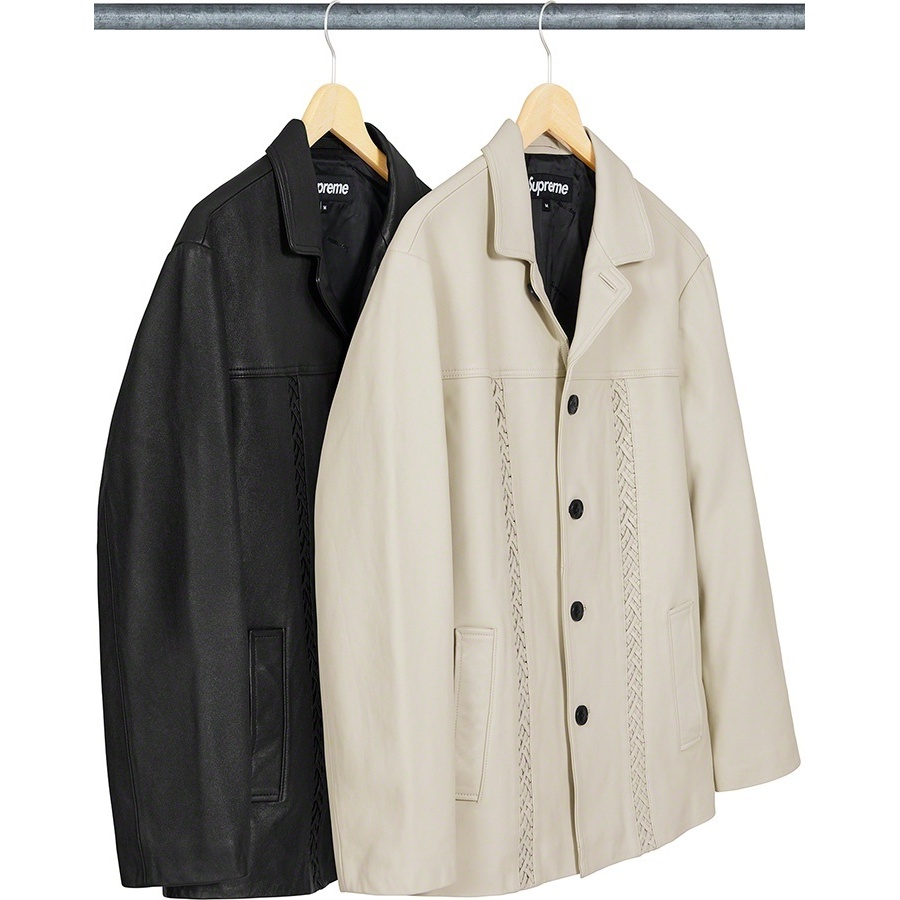 Braided Leather Overcoat - spring/summer 2021 - Supreme