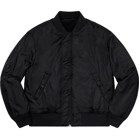 Clayton Patterson/Supreme Skulls Embroidered Velvet MA-1 - Supreme