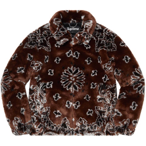 Supreme Bandana Faux Fur Bomber Jacket - Colorway