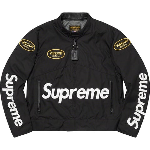 ジャケット・アウター Supreme Vanson Leathers s/s RacingJacket Supreme®/Vanson Leathers® S/S Racing Jacket - Supreme