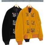 Supreme Clayton Patterson Supreme Skulls Embroidered Velvet MA-1 (SS21)