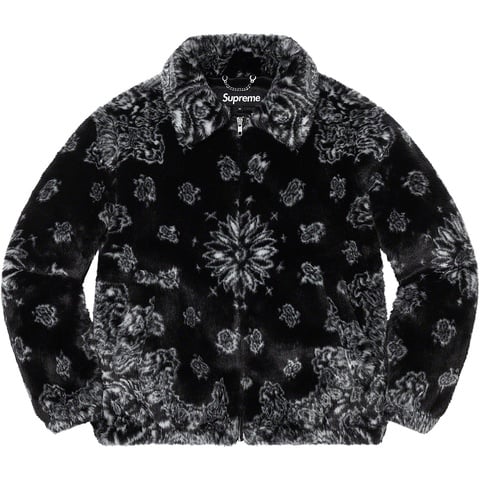 Bandana Faux Fur Bomber Jacket - Supreme