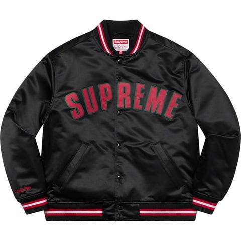 Supreme Supreme®/Mitchell & Ness® Satin Varsity Jacket - Colorway