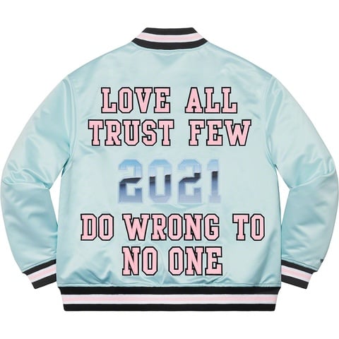 Supreme Supreme®/Mitchell & Ness® Satin Varsity Jacket - Colorway