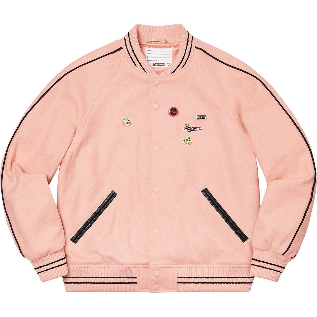 Supreme Jamie Reid Supreme It's All Bollocks Varsity Jacket (SS21) - $368