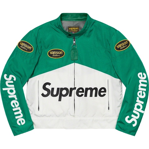 ジャケット・アウター Supreme Vanson Leathers Cordura Jacket Supreme Vanson Leathers Cordura Jacket Black Medium SS21 Brand New