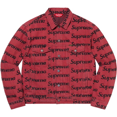 Supreme Frayed Logos Denim Trucker Jacket - Colorway