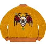 Supreme Clayton Patterson Supreme Skulls Embroidered Velvet MA-1 (SS21)