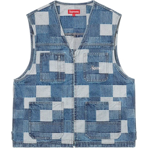 Supreme Patched Denim Vest - Colorway