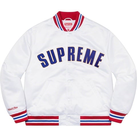 Supreme®/Mitchell & Ness® Satin Varsity Jacket - Supreme