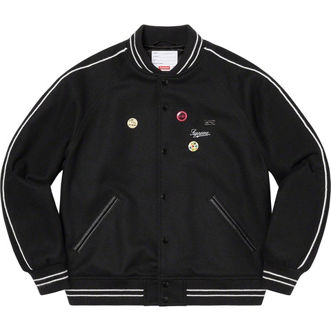 Jamie Reid/Supreme It's All Bollocks Varsity Jacket - SupremeCommunity