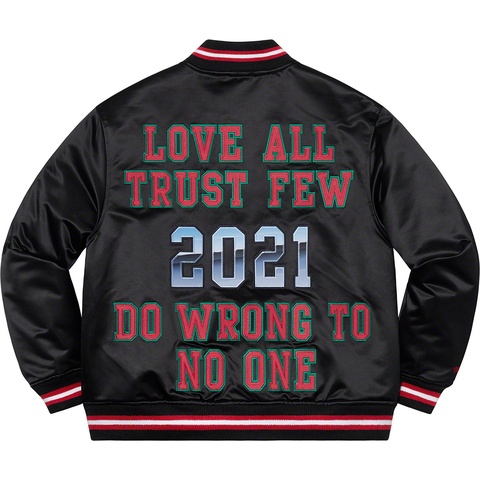 Supreme 2021 ジャケットMichell&Ness Supreme®/Mitchell & Ness® Satin Varsity Jacket - Supreme